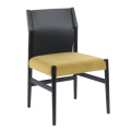 Black saddle lethear Sveva chairs
