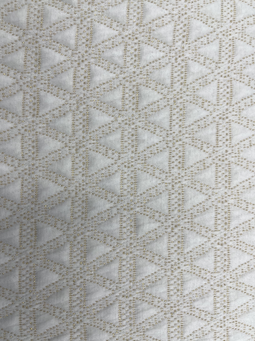 88% Polyester 10% Golden 2% Spandex Jacquard Fabric