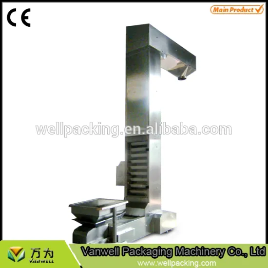 Z type elevator for multihead weigher-automatic packing line