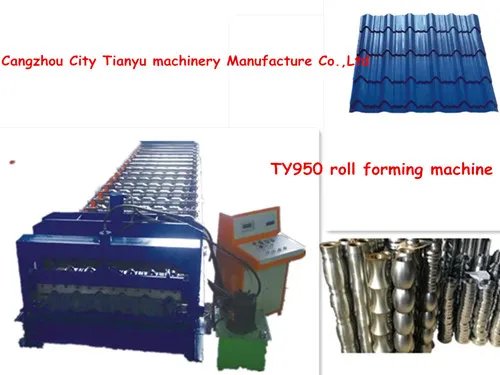 TY950 galvanized steel roof tiles roll forming machine for sale