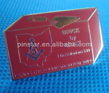 Metal masonic badge masonic souvenir lapel pins