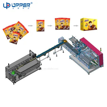 Auto Robot Carton Case Packing Machine for Biscuits and Confectionery Industries