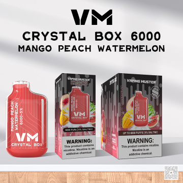 Crystal Box E-Cigarette 6000 พัฟ