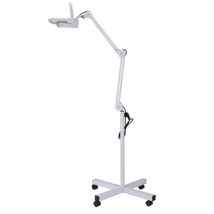 22W Beauty Care Skin Light - Hot Selling Square Shape Magnifying Lamp with Floor Stand