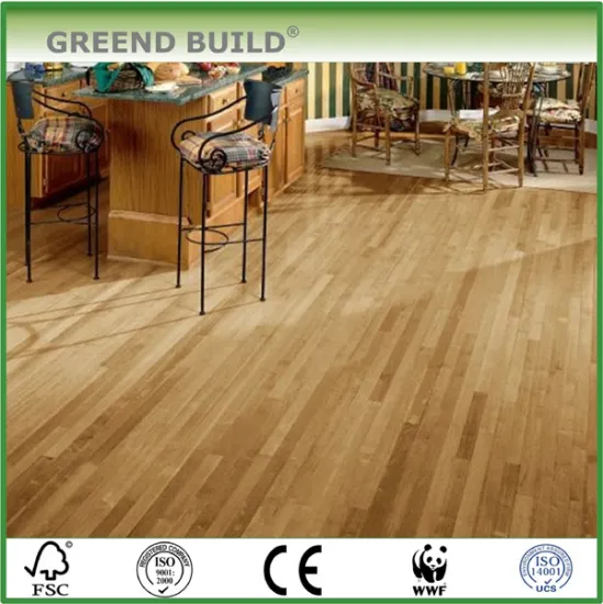 Natural Smooth Anti Scraped Maple Solid Wood Flooring