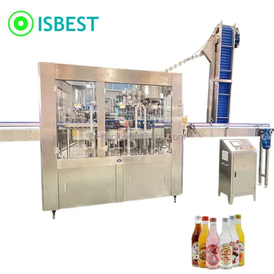 ISBEST Glass Bottle Cola Carbonated Drinks Filling Machine with Aluminum Cap