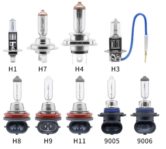 High Power Halogen Car Headlights Bulbs 12V - H1 H3 H4 H7 H11 9004 9005 9006 9007