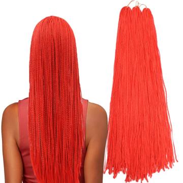 Straight Zizi Braiding Crochet Hair Extension Box Braid Hair Solid Color Synthetic Fiber Light And Long High Quality