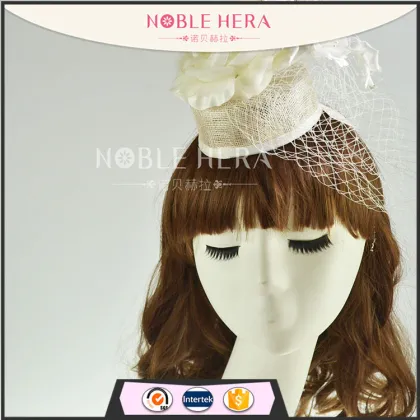 New wedding hat ,white party hat,flower veil hat