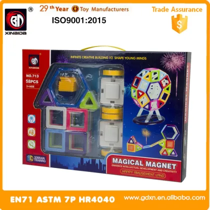 2016 Popular Magformers 58PCS DIY Magnetic Building Blocks Set Magnet Toys