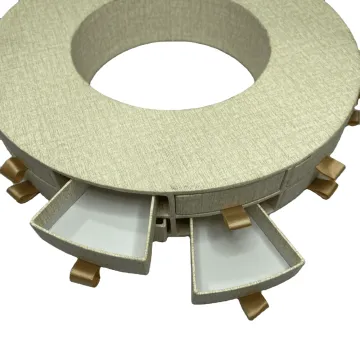 Round Shaped Textured Paper with Drawers Advent Calendar