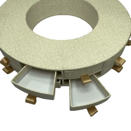 Round Shaped Textured Paper with Drawers Advent Calendar