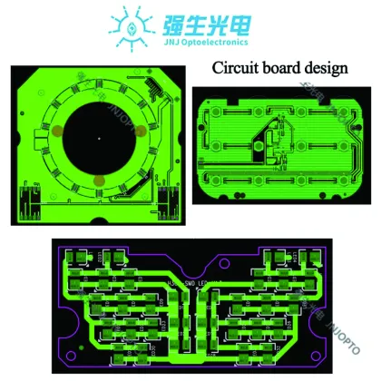 COB Light Source RIRG Solar Street Lamp 3W Green EPistar LED Module Aluminum PCBA