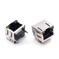 RJ45 SLIM TYPE ANGLE DIP H = 11.2 มม