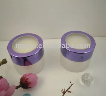 AS plated elegant cosmetic jar cosmetic plastic jar empty cosmetic jars