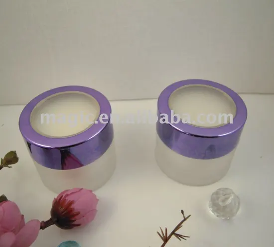 AS plated elegant cosmetic jar cosmetic plastic jar empty cosmetic jars