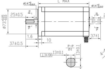 34HT Hybrid stepper motors
