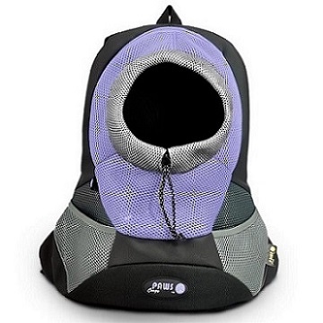 Black Large PVC and Mesh Pet Backpack