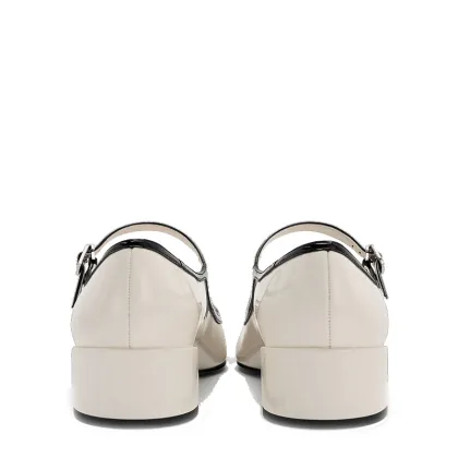 Elegant Women's Leather Mary Jane Low Heel Shoes