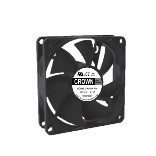 Hot Sale Crown 8025 Ventilador de enfriamiento