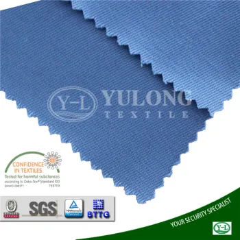 EN14116 cvc poly/cotton fire resistant fabric for safety protective clothing