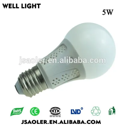 PC housing 1500MAH SMD5730 7w led emergency charging light rechargeable led lighting bulb