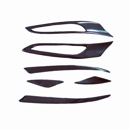 Carbon Fiber M-Style Hood Vent Leaf Panel Decorative Strip for 2017-2020 Ferrari 812 Body Kit