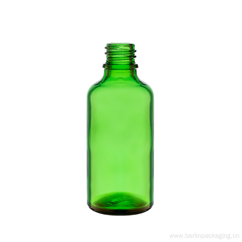 Green Glass Dropper Bottle