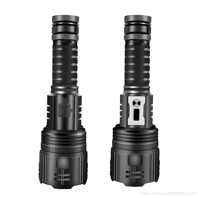 Led Rechargeable Zoomable Tactical Torch Flashlights