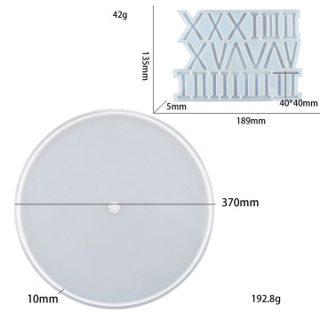 15 Inches Big DIY Clock Silicone Mold for Epoxy Resin