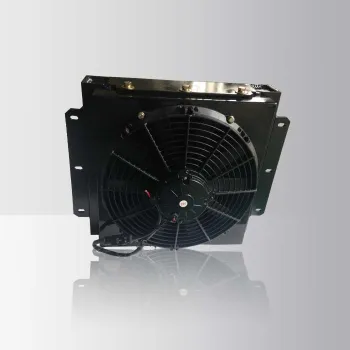 hydraulic oil air cooler with fan