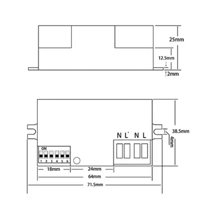 HF motion sensor microwave   smart lighting control