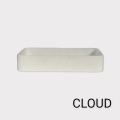 Modernes minimalistisches Beton -Rechteck -Becken im minimalistischen Stil