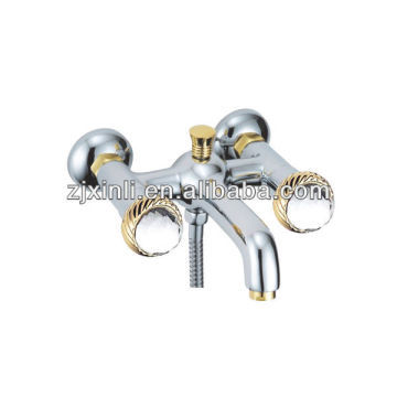 High Quality Dual Handle Brass Bathroom Mixer, Polish and Chrome Finish