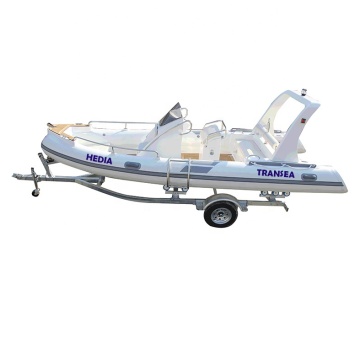 Orca Hypalon 5.8m Luxury Fiberglass RIB Yacht Rigid Inflatable Boat (RIB580) - Made in China