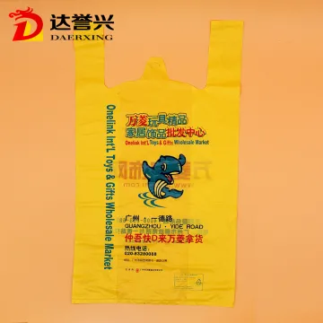 Cute Soft Plastic T-shirt Carryout Bag