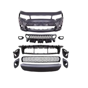 Auto Body Kit: Hellcat Style ABS Front Bumper - No Lamp Hole for Dodge Charger 2019-2022