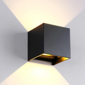HUAYI High Performance Aluminum IP65 6W Outdoor Garden Wall-Mounted LED Lamp