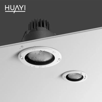 HUAYI Waterproof IP65 Round Anti-dazzle Hotel Living Room Bathroom Ceiling Light