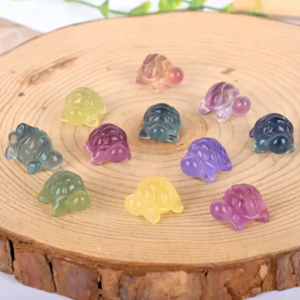 Healing Stone Fluorite Turtle