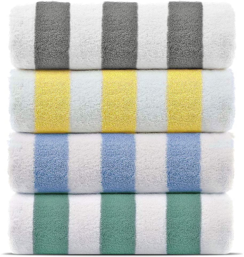 Cotton luxury Striped pool Beach Towel