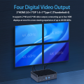 Fyrdubbla videoutgång 4K UHD Fanless Mini PC