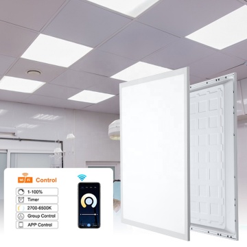 Smart Control Commercial LED Flat Panel Lights - 2x2, 2x4, 4x1, 62x62, 30w T Shape Square Two Color Panels