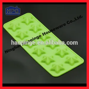 High quality Colorful new design cute shapes silicone star cake mould