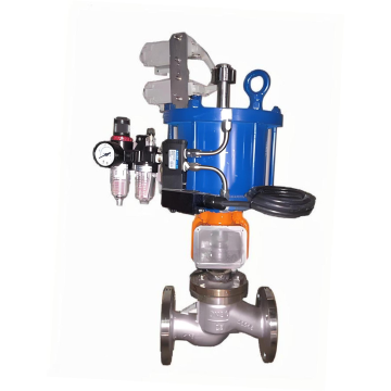 Válvula de flange pneumática para controle de tubulação