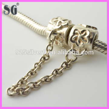 alibaba china suppliers cylinder 925 authentic silver charm flower pattern 925 sterling silver jewelry beads