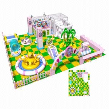 Indoor playground equipment with LLDPE material