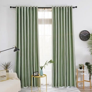 Double-sided non-glossy curtain fabric