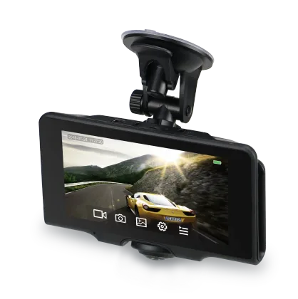 360 Dash Cam: Panoramic Dual Dash Cam DVR for Parking Monitor
