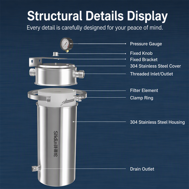 `Jumbo stainless steel filter housing`